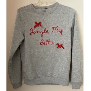 Women’s ‘Jingle My Bells’ Gray Sweatshirt Sz 4